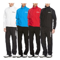 타이틀리스트 레인 상하 세트 (TSMR1592) 골프웨어 우비 비옷, 블랙 (BK)