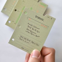 패드 투스트 먼슬리 다꾸리필지 문구쇼핑몰 스케줄관리 꾸미기 미니 일상기록 떡메모지 타임 내지 위클리 계획세우기 플랜 투명카드포켓 다이어리 3공 문구사이트 종이 속지 인덱스