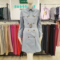 크로커다일레이디 정통 패션감각 클래식 더블버튼 트렌치 코트뉴코아 인천점 트렌치코트