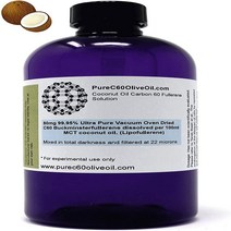 C60 MCT Coconut Oil 250ml - 99.95% Carbon 60 Solvent Free 200mg - Food Grade - Third Party Tested -, 1