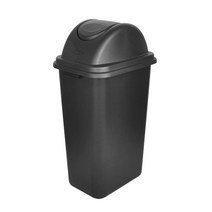 지오리빙 스윙 휴지통 50L, 스윙휴지통 50L 블랙