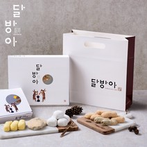 大사이즈 달방아 떡 2종 선물세트(쇼핑백포함), 콩쑥찰떡(대)+바나나떡(대)/쇼핑백