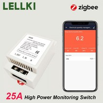 모니터 조명 LELLKI-Tuya 220V 스마트 스위치 25A 플매트 카펫 러그 Zigbee 에너지 구글 홈 알렉사 Yandex 스테이션, 한개옵션0