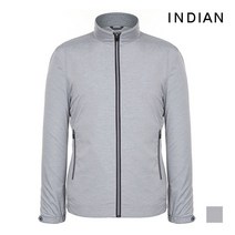 [INDIAN] 라이트그레이 쇼트터틀 집업 점퍼_MIKCLUF7405