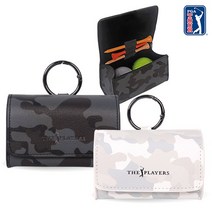 피지에이투어 PGA TOUR THE PLAYERS 헤리티지 카모 골프공 주머니 투볼 케이스, 카모 화이트