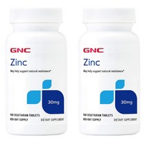 GNC Zinc 지앤씨 징크 아연 30mg 100정 2개