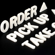 부착식 아크릴 안내스카시 미니간판 안내스카시, ORDER - 블랙