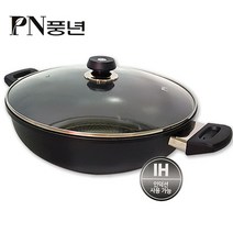PN풍년 1954 손주물 IH 대용량 궁중팬, 34cm, 블랙, 1개