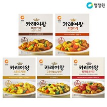 브랜드없음 청정원 카레여왕 5종 묶음, 단품없음
