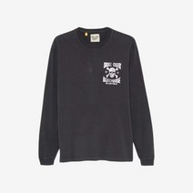 [갤러리디파트먼트] 스컬 로고 롱슬리브 블랙 남성 SLS-10007