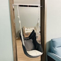 스카이 실내 네그로니 그네 문틀 가정용 철봉 턱걸이 등운동 문틈턱걸이그네, 다크그레이
