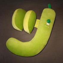 임산부 j자바디필로우 j자형베개 중 특수 허리 보호대 소녀 클립 다리 긴 스트립 바디필로우, 수박 풀세트 출산베개 - 출산베개 (탈부착 및 세