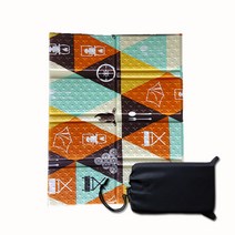 도톰한 국산 8단 등산방석 접이식 휴대용 방석 캠핑 등산 1인용, 8단방석_캠프오렌지 (케이스추가)