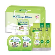 Lion 아이깨끗해 숲 속 산책향 핸드워시 선물세트 ( 본품 490ml x 2입 + 리필 450ml x 2입) | 설 구정 추석 명절 선물 | Hand Soap Gift Set, 4세트