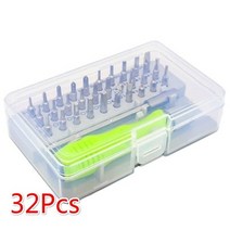 자동차 정비 32-in-1 다기능 스크루 드라이버 세트 휴대 전화 디지털 카메라 플러그 면도기 분해 도구 수리, 02 32Pcs