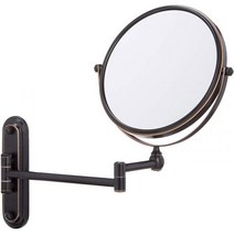 SANLIV 벽걸이 메이크업 거울 연장 암이 있는 욕실 확대 화장대 20 3cm(8인치) 면도 1배 10배 배율 오일 러브드 브론즈 미국직송 281241, 오일 러브드 브론즈 10x