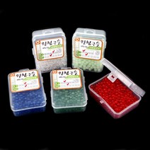 이누잇 칼라 원형구슬 5mm 6mm, 4.5mm(적색／600개), 적색4.5mm(600개)