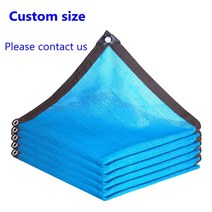 비닐하우스시공 조립식비닐하우스 자외선 차단 HDPE 푸른 태양 차양 그물 다육 식물 정원 온실 야외 수영장 커버 그늘, Custom 사이즈