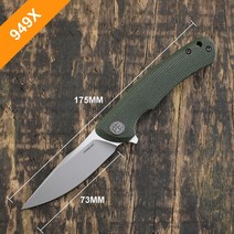 세라믹칼 정육칼 일본 독일 명품칼 중식칼 장미칼석화 된 물고기 4 접는 나이프 K110 철강 탄소 섬유 핸들, 12 PF949XGRM