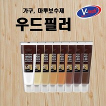 [브이텍] 목재 메꾸미 우드 필러 원목 마루 바닥 보수 가구 흠집 제거 메꿈제 보수제 퍼티, 색상:마호가니