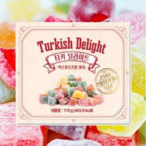 식물성후르츠젤리 터키 딜라이트 믹스후르츠향 젤리 115g x 5봉 죽기전꼭먹어야할세계음식, 115g x 1개