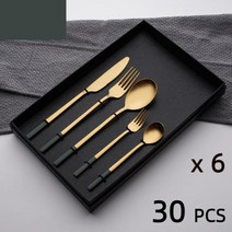 에어샥 리어샥 스틸 나이프 포크와 스푼 세트 디저트 포르투갈어 스타일 스테이크 서양식 레스토랑 식기 개, G