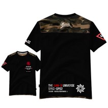 간쓰리 M~3XL 크랙트룹스 반팔티 블랙