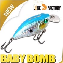 [루어팩토리] 쉘로우 크랭크 베이트 BABY BOMB 배스 쏘가리 하드베이트(트래블훅) 루어, 02