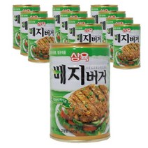 푸드야 맛있는 삼육 베지버거 425g X 12캔입 반찬 밑반찬 아이들반찬, 12개