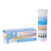 수질측정기 150 스트립 병에 담긴 PH 테스트 용지 범위 4.5-9.0 소변 및 침 표시기, 한개옵션0