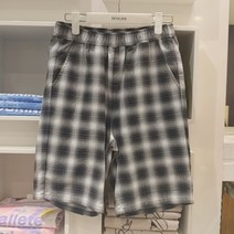 에꼴리에 [동아백화점수성점] 21년 여름신상 ~ 아동 주니어 코디 하기 쉬운 5부 밴딩 체크 바지 21B5282