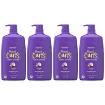Aussie Miracle Curls 코코넛 호호바 오일 함유 모든 타입용 파라벤 프리 774.8ml(26온스) (4팩)138915