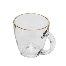 금테 테퍼드머그 450ml 커피잔 머그잔 유리그릇 주방 용품 식기, 본상품선택