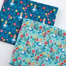 면20수 디즈니원단 앨리스 비밀의정원 2컬러, 민트