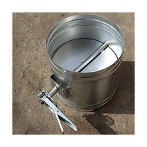 스파이럴덕트 100mm 120mm 150mm 200mm 아연 도금 철판 덕트 댐퍼 수동 공기량 조절 밸브 나선형 덕트 용 버터 플라이 밸브 (크기 : 200mm)