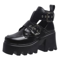 여성 워커 굽높은 블랙 265 아이돌 연예인 가을 운동화 빈티지 편한 수제 워커화 부츠 가벼운