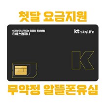 알뜰유심/KT알뜰/SKY LIFE/알뜰폰유심/자급제유심, 일반유심