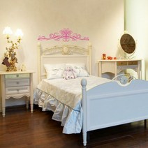 pa034-에스닉스타일침대헤드(싱글사이즈)_그래픽스티커, 라이트그린