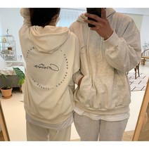 커플 후드 집업 맨투맨 루즈핏 오버핏 빅사이즈 남녀공용 봄 가을 티셔츠