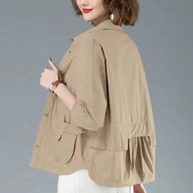 가을자켓 여성 캐주얼 바람막이 얇은 기본 코트 경량 아웃웨어 의류 봄