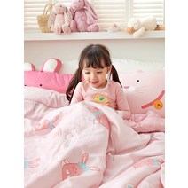 밀로앤개비 그린티 모달 신생아 아기 유아 애착이불슈퍼싱글패드 택1, 사계절패드(레터링 로라SS)