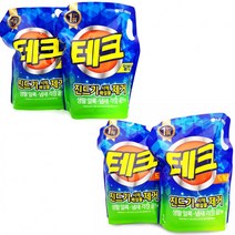 진드기 배설물 제거 세탁세제 리필형 2L 2개 빨래찌든때 순한세제 면생리대세제 세재, 테크 진드기 사체배설물제거 2L*2개 드럼용