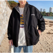 [DH몰] 남성용 캐주얼 오버핏 바람막이 양면 자켓+상품권