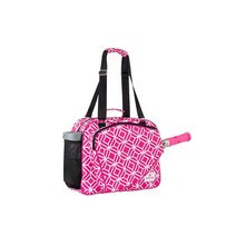 Thorza 패들 홀더가 있는 여성용 피클볼 백 메시 사이드 포켓 큰 내부 보관 운반 손잡이 및 조절 가능한 어깨끈 아마추어 프로를 위한 스포츠 장비 핑크159640