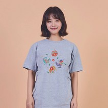 키밍 크리스마스 성탄절 고양이 그래픽 캐쥬얼 반팔티