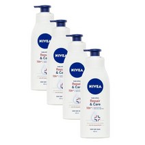 니베아 리페어 앤 케어 바디로션 수분크림 72H 400ml Nivea Repair Care Body Lotion Moisturiser, 4개