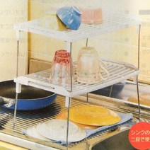 [RAΞ] 간편정리 수납 선반 L 1P 틈새 씽크인 싱크 주방 용품 싱크인 ▷_8θ270eA, 옵션없음($#%)
