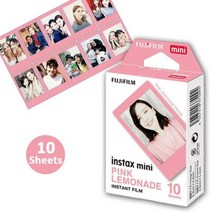 즉석카메라 레트로 폴라로이드신상 후지 필름 인스탁스 미니 11 화이트 엣지 컬러 레인보우 카툰 카메라 흑, 06 Pink Lemonade