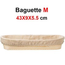 가정용 제빵 발효기 자연 등나무 빵 교정 바구니 수제 고리 버들 세공 베이킹 그릇 반죽 발, 23 Baguette 43X9X5