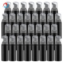 비누디펜서 Sheenirs 거품 펌프 병 빈 여행용 디스펜서 핸드 비누 래쉬 클렌저 샴푸 블랙 로즈 골드 60ml 2oz 30PCs, [01] 60ml, [01] 플라스틱, [01] 공간